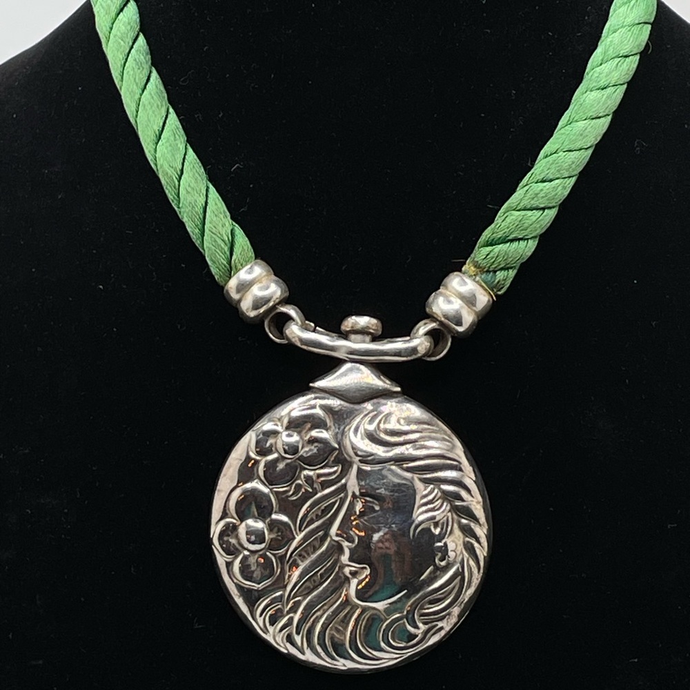 Vintage Large Sterling Rope Necklace!